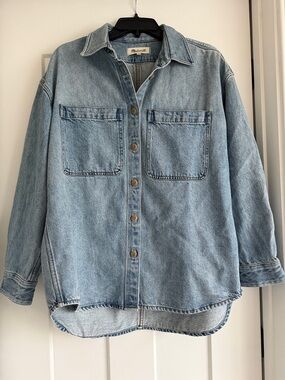 Madewell button down shirt jacket